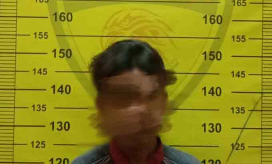 Tersangka Kasus Pencurian (Foto: Istimewa/Polres Bontang)