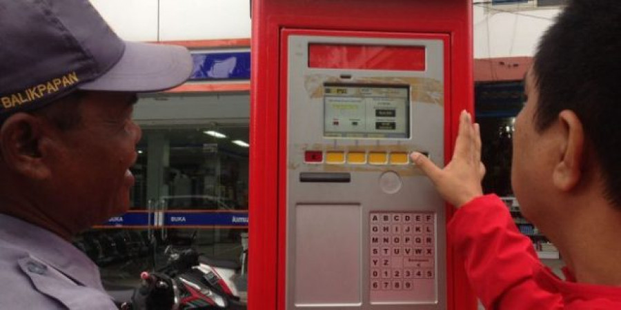 SALAH satu lokasi parkir meter di kota Balikpapan.