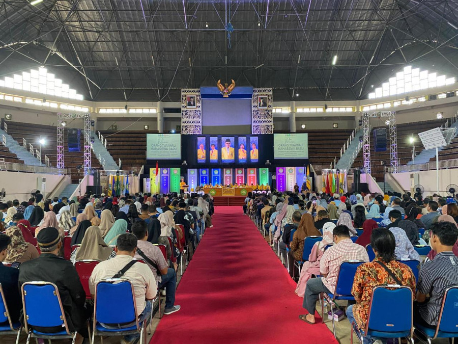 Suasana POMB Unmul Tahun 2024 di Gor 27 September (Rafik/Korankaltim.com).