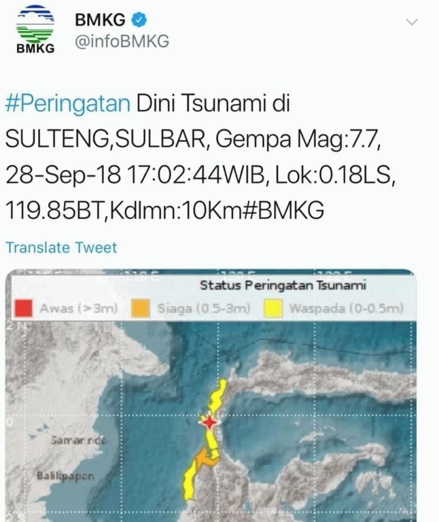 Gempa Donggala, Warga Penajam: Guncangannya Terasa Banget