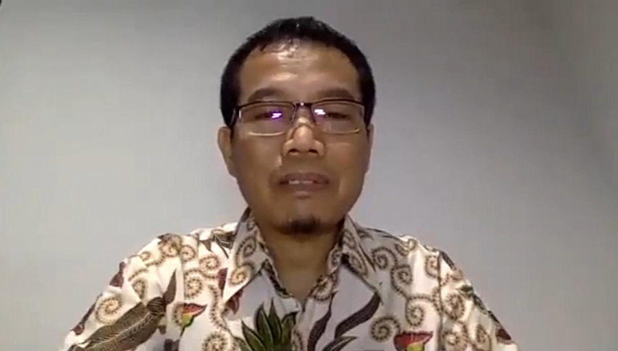 Jubir Penanggulangan Covid-19 Kaltim, Andi Muhammad Ishak dalam rilis melalui aplikasi Zoom, Minggu (31/05/2020) petang. (Foto: Istimewa)