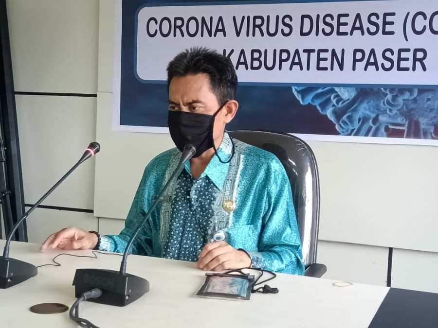 Juru Bicara Covid-19 Kabupaten Paser, Amir Faisol ( Foto : Dwi Cahyo / Koran kaltim.com)