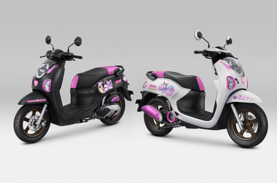 Tampilan baru motor Honda Scoopy x Kuromi. (Foto: Istimewa)