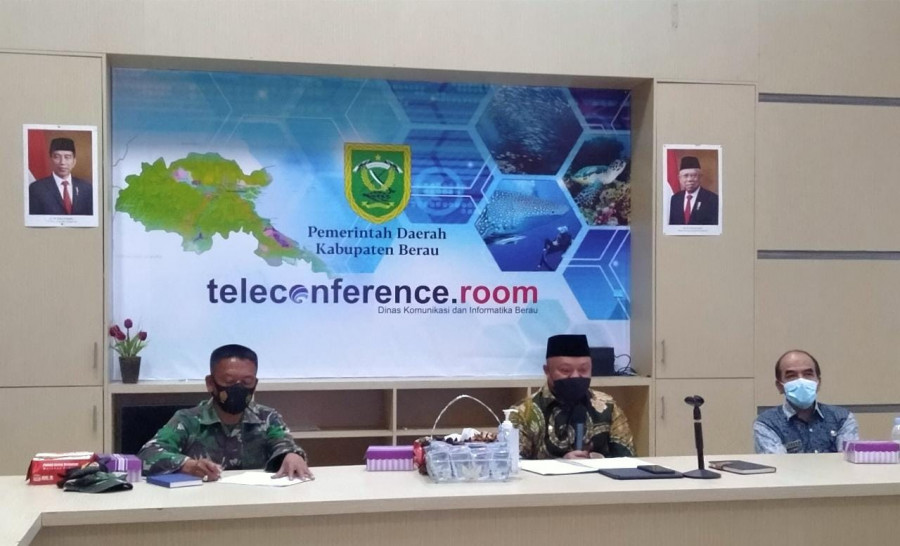 Wakil Bupati bersama jajaran Forkopimda Kabupaten Berau menghadiri rapat Koordinasi membahas pembangunan hijau di Kalimantan Timur (Rama/KoranKaltim.com)