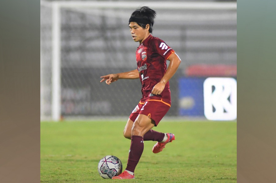 Gol perdana ditorehkan Kei Hiroshe untuk Borneo FC saat menjebol gawang Bhayangkara FC malam tadi. (Foto: borneofcfacebook)