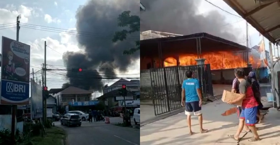 Musibah kebakaran yang terjadi di Gang SBY Sangatta Utara. (Foto: Istimewa)