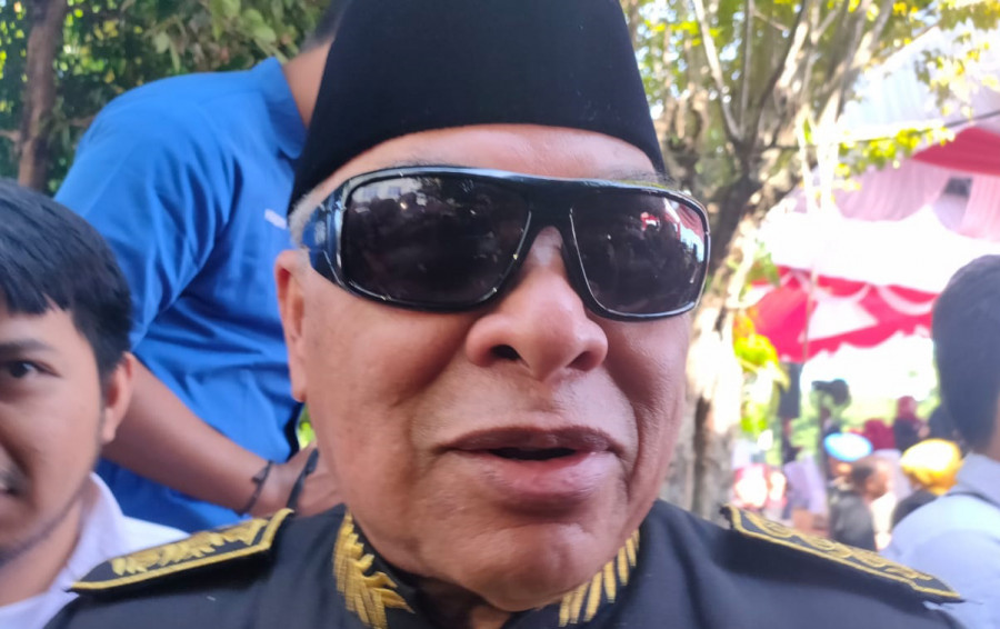 Gubernur Kaltim Isran Noor, usai menghadiri Apel HUT ke-60 Pemkot Samarinda, di GOR Segiri Samarinda Selasa (21/01/2020) pagi. ( Foto: Rusdi/korankaltimcom)