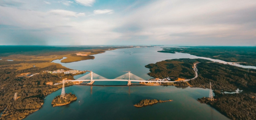 Jembatan Pulau Balang menghubungkan Balikpapan dan PPU (istimewa/https://binamarga.pu.go.id)
