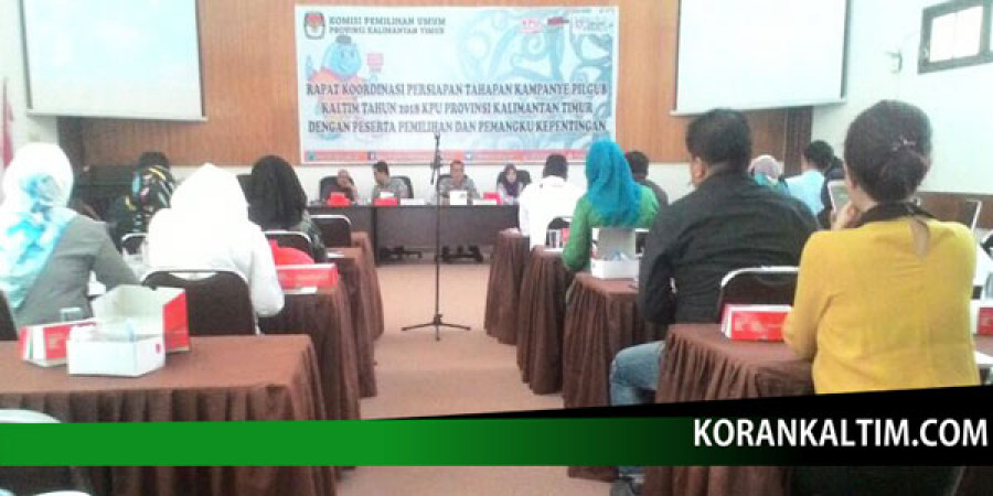 suasana rapat koordinasi persiapan kampanye ( Foto sabri/koran kaltim.com)