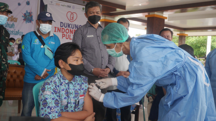 Mahulu targetkan 10.000 dosis vaksin dapat dihabiskan sebelum 2022 (yosafat/korkal)