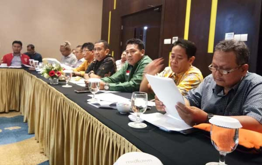 RAPATKAN BARISAN: Konsolidasi partai koalisi sekaligus pembentukan Tim Pemenangan Jokowi-Ma’ruf di Kaltim. ( ist )