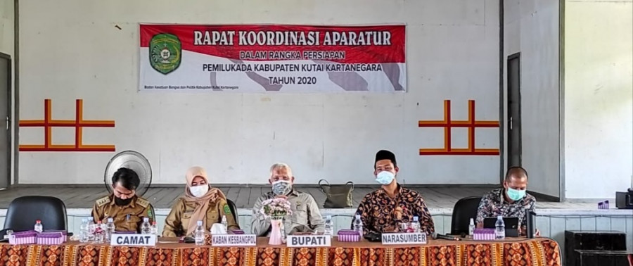 Rapat koordinasi apartur dalam rangka persiapan Pilkada Kukar. (Foto:Istimewa)