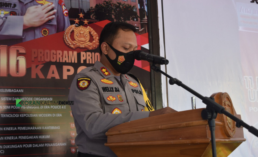 Kapolres Kutim, AKBP Welly Dajtmoko (Foto: Zulhamri/korankaltim.com)