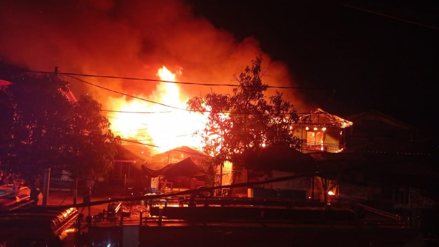 Kebakaran pemukiman di kawasan RT 6 Karang Anyar Balikpapan Barat (Ist)