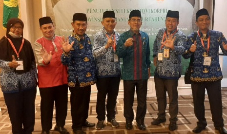 Sejumlah ASN Pemkab Kukar keluar sebagai juara pada MTQ KORPRI ke-VI Kaltim. (Foto: istimewa)