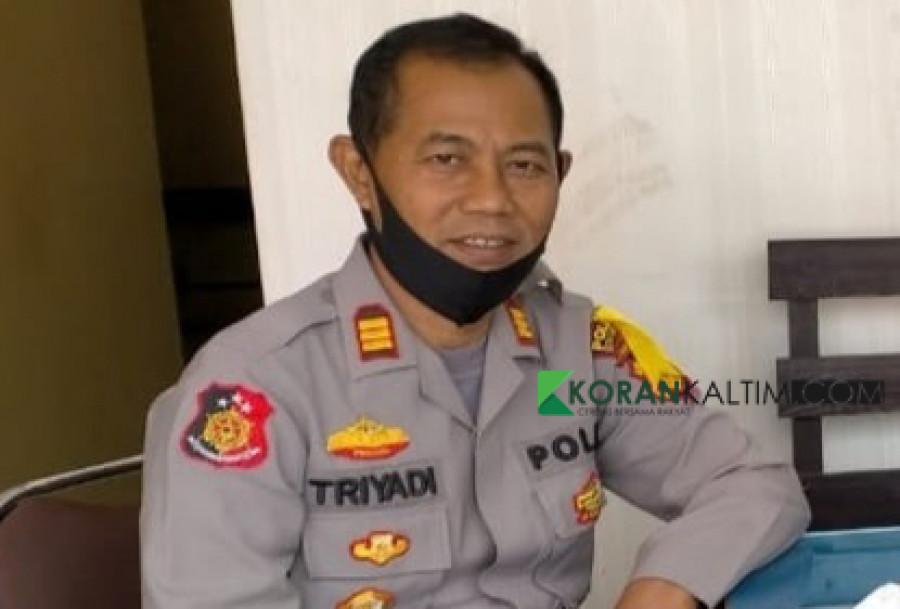 Kapolsek Muara Kaman, AKP Triyadi (foto: Sabri/korankaltim.com)