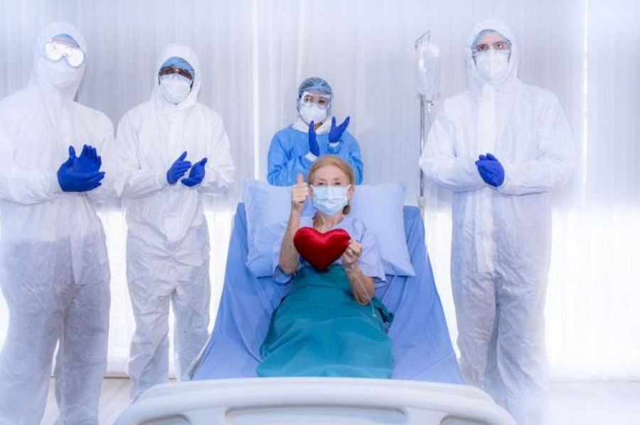 Ilustrasi pasien covid sembuh (Foto: Net/istimewa)