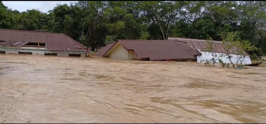 Kondisi Kampung Long Ayap, Kecamatan Segah, Selasa (27/5/2025). (Ist)