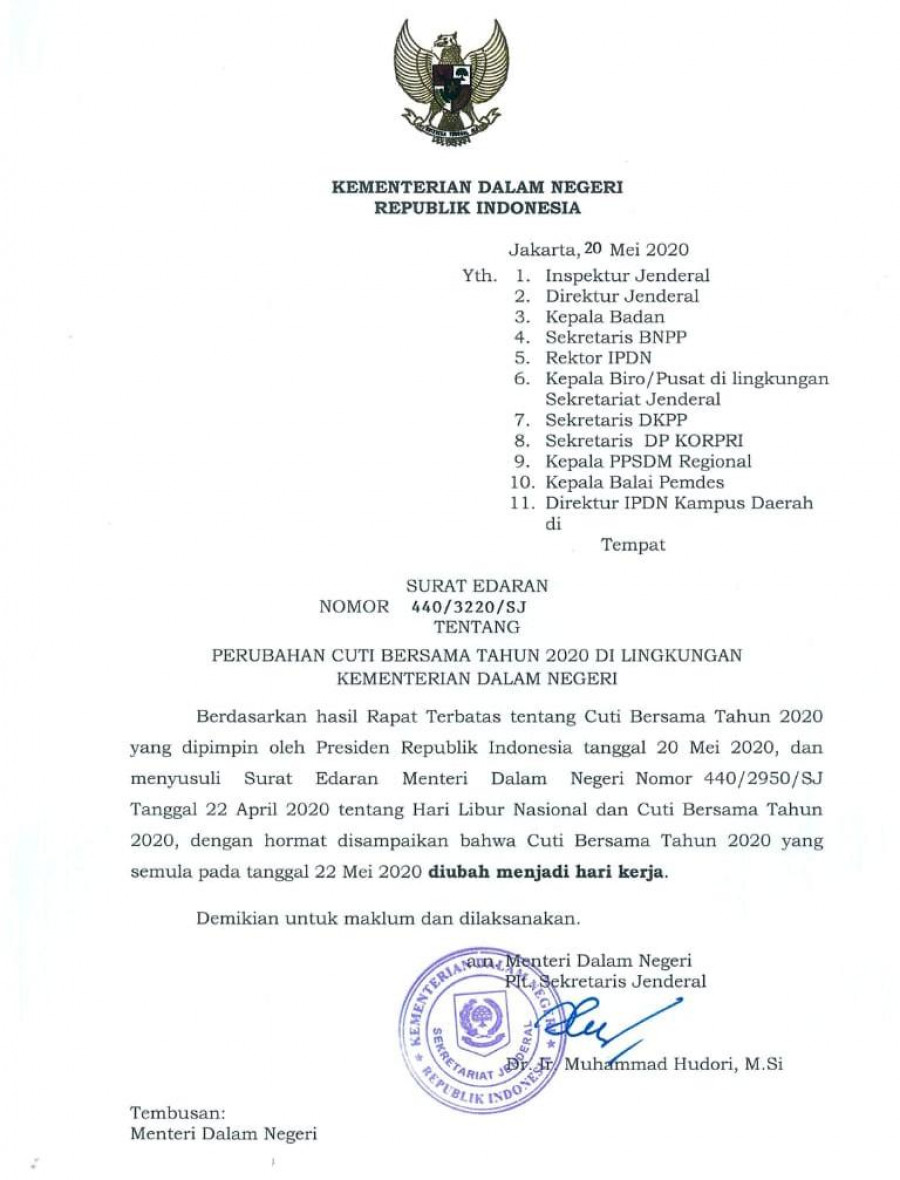 Tak Ada Cuti Bersama untuk ASN Pemprov Kaltim, Besok Tetap Kerja