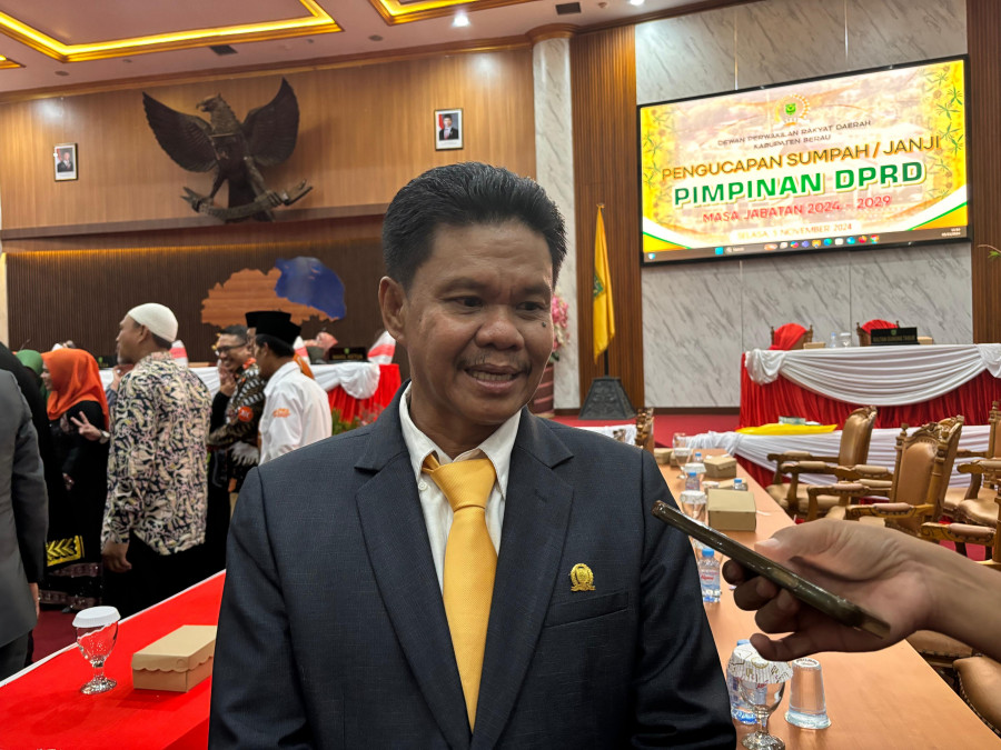 Sekretaris Komisi I DPRD Berau, Frans Lewi. (Foto: Indri/Korankaltim.com)