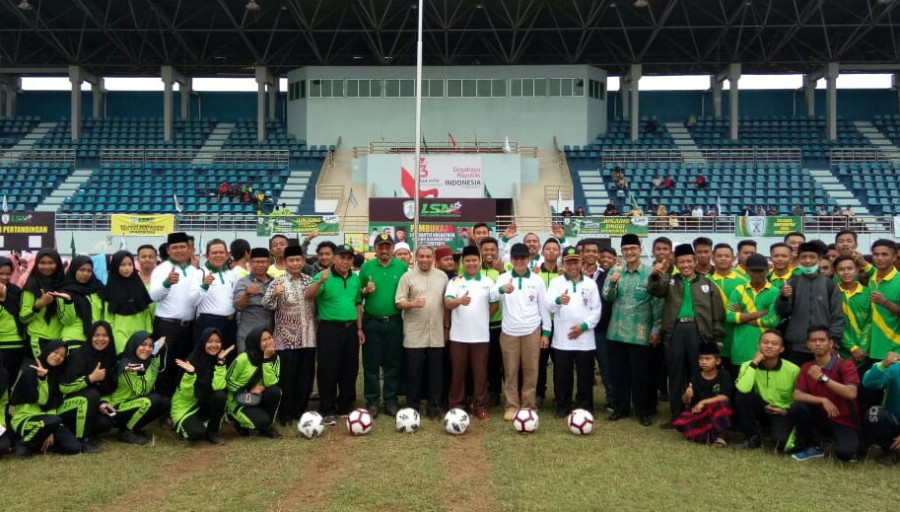 Pembukaan Liga Santri Nusantara Regional I Kalimantan (Kaltimtara) pada Sabtu (25/8/2018) pagi tadi di Stadion Madya Sempaja