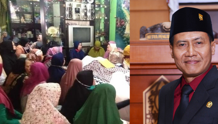 Suasana di rumah duka almarhum Siswa di di jalan jelawat siang tadi (Foto: ist)