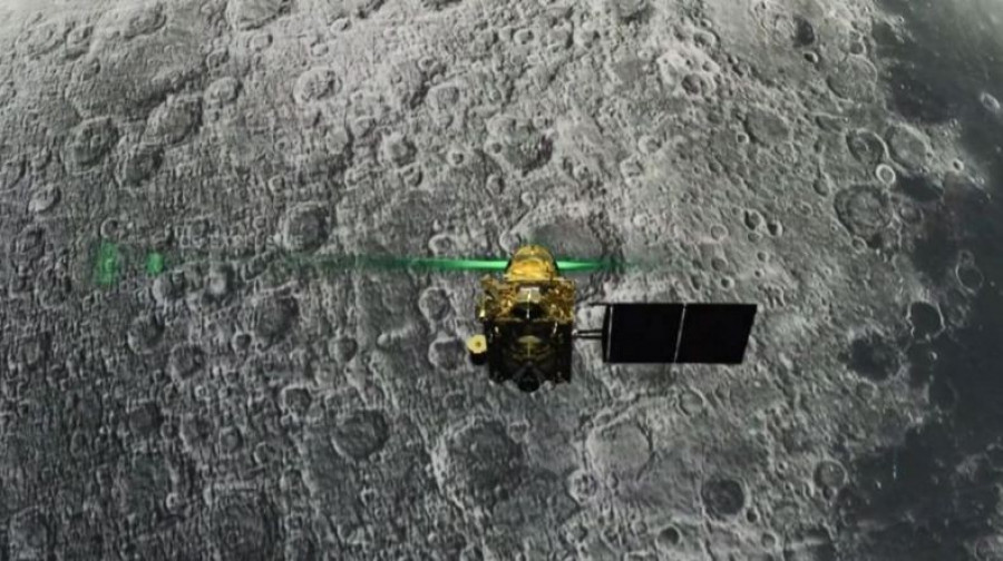 Pesawat luar angkasa pendarat India Vikram (Foto: AFP)