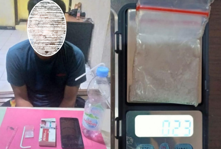Pelaku beserta barang bukti yang berhasil diamankan petugas (Foto: istimewa/Polres Kutim)