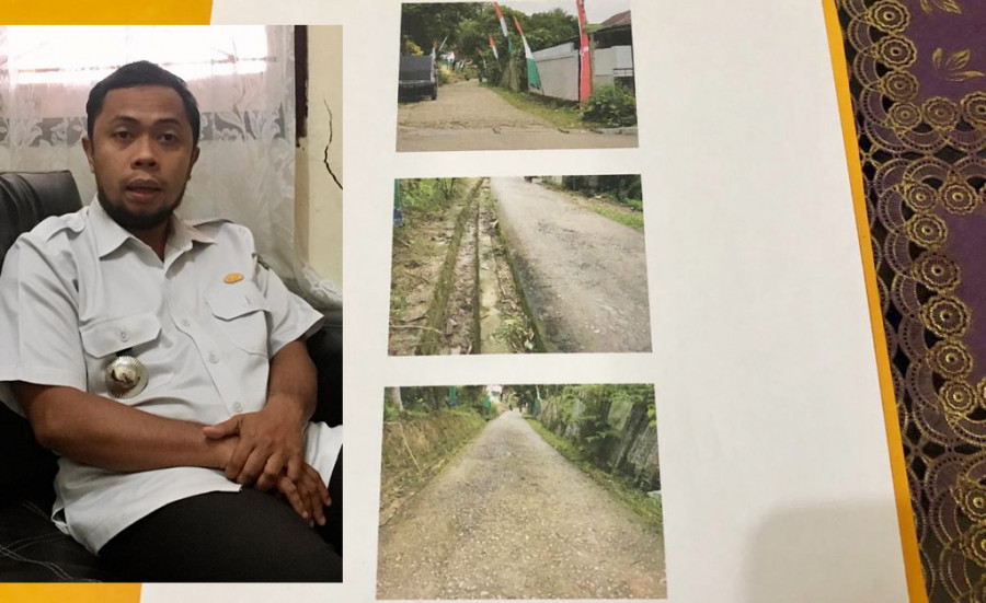 Berkas pengajuan Jalan Barong Tongkok RT.23 Kelurahan Maluhu yang akan diperbaiki dan sudah disetujui oleh Bupati Kukar (Foto: Lodya/Korankaltim.com)