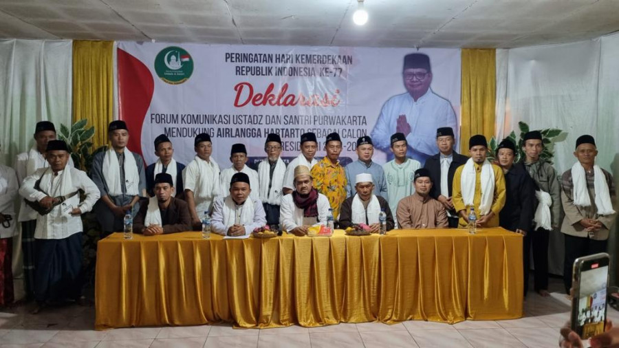 Forum Ustadz dan Santri Purwakarta Deklarasikan Airlangga Hartarto Capres 2024