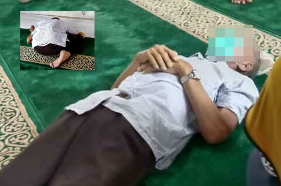 Nakes asal Benua Puhun yang meninggal saat sujud salat (Foto: Masjid Al Qomar.dok)