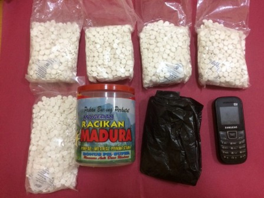 BARANG BUKTI: Pil koplo yang disita dari tangan pengedar. Meskipun kasus Narkoba mengalami penurunan jumlah, namun jumlah BB pil koplo meningkat.