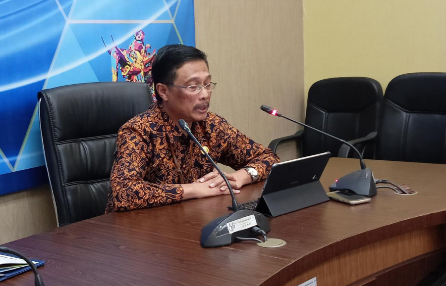 Kepala BPS Kaltim Anggoro Widjojo saat pers rilis, di Kantor BPS Kaltim Jalan Kemakmuran Samarinda, Kamis (21). ( Foto: Rusdi/korankaltimcom)