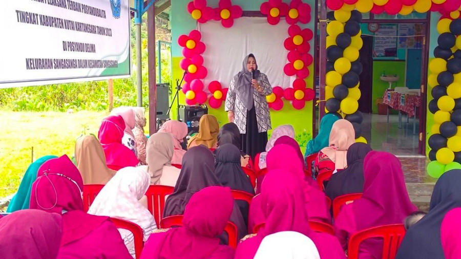 Penilaian Posyandu Sangasanga. (Foto: prokom)