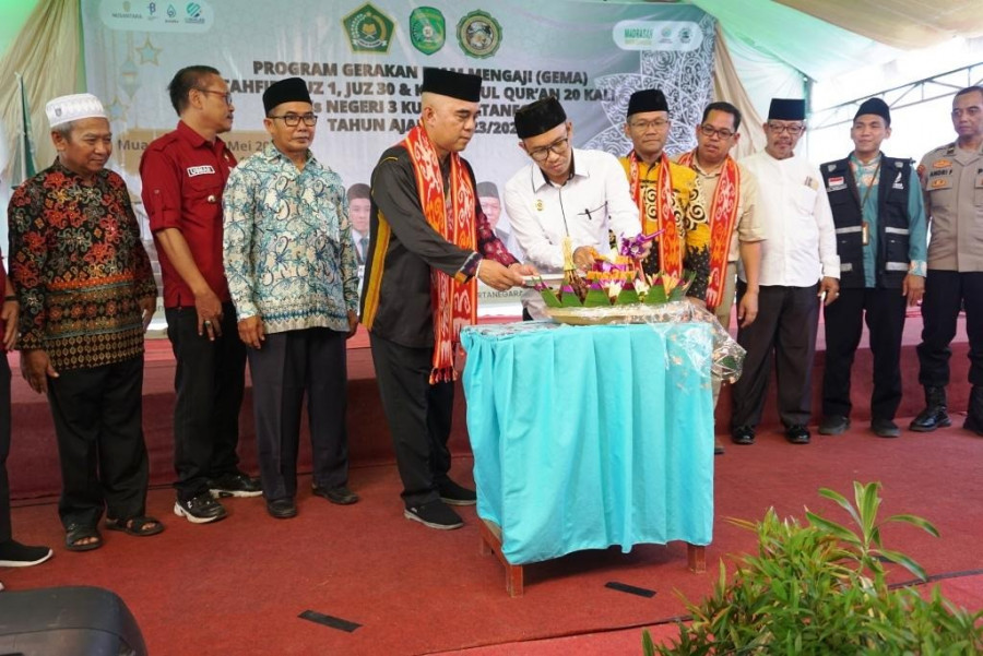 Implementasi GEMA di MTS Negeri 3 Muara Jawa. (Foto: Prokom)