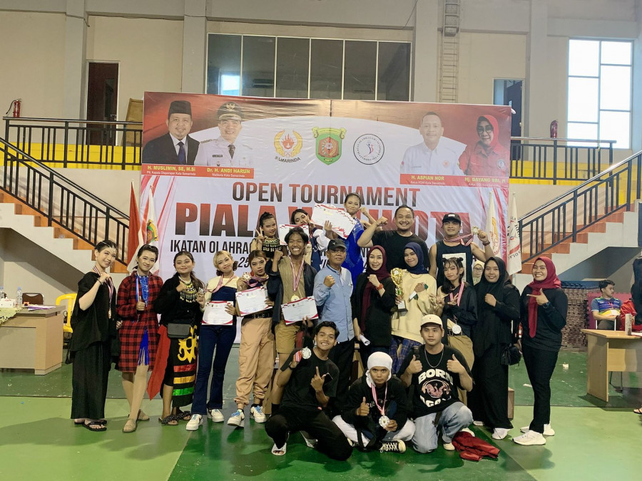 Pengkab IODI Kukar beserta atlet yang juara di Open Turnamen IODI Piala Walikota Samarinda (IodiKukar.dok)