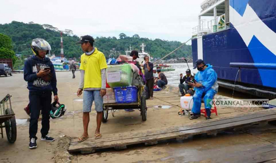 Kawasan Pelabuhan Samarinda di Jalan Yos Sudarso Kelurahan Karang Mumus Kecamatan Samarinda Kota yang menjadi kawasan atensi kerawanan aksi premanisme dan pungli. (Foto:Nancy/korankaltim.com)