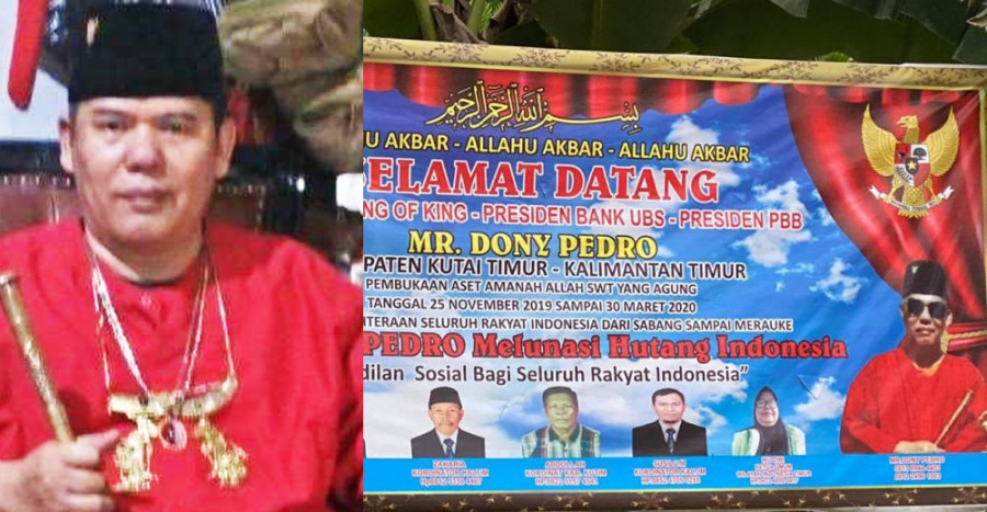 Spanduk King of The King di sangatta ( Foto: Ist)