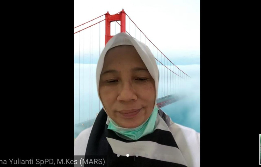 Tangkapan layar Kepala Dinas Kesehatan Kukar, Martina Yulianti saat menggelar rilis pada Rabu (8/7/2020) sore. (Foto: Istimewa)