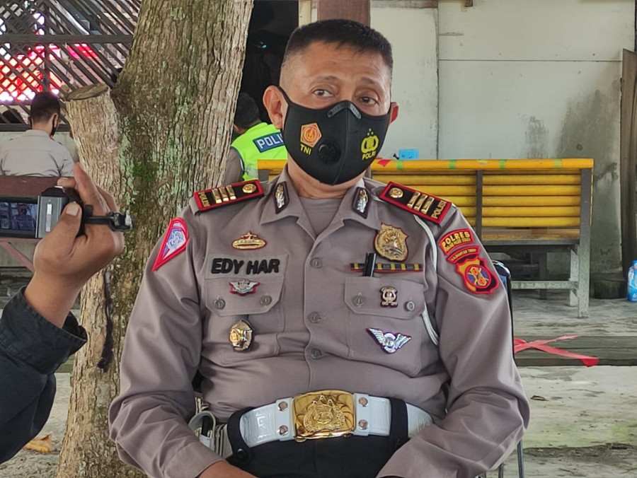 Kasat Lantas Polres Penajam Paser Utara AKP Edy Haruna. (Erwin/Korankaltim.com)
