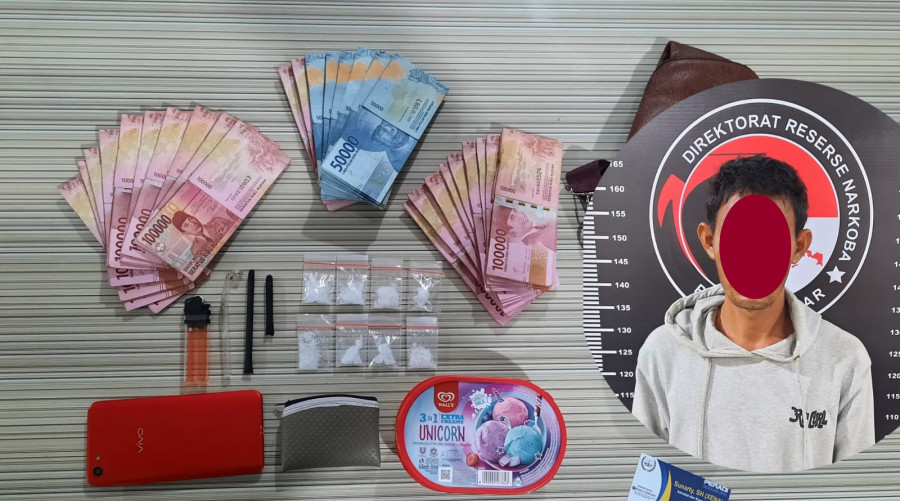 Pelaku SY alias Utun yang diamankan Satresnarkoba Polres Kukar (PolresKukar.dok)