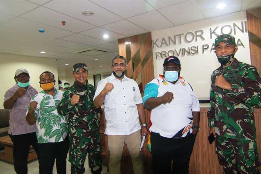 Peresmian Kantor KONI Papua yang berlangsung siang tadi sebagai bagian dari persiapan menuju PON XX/2021 mendatang. (pacificpost)