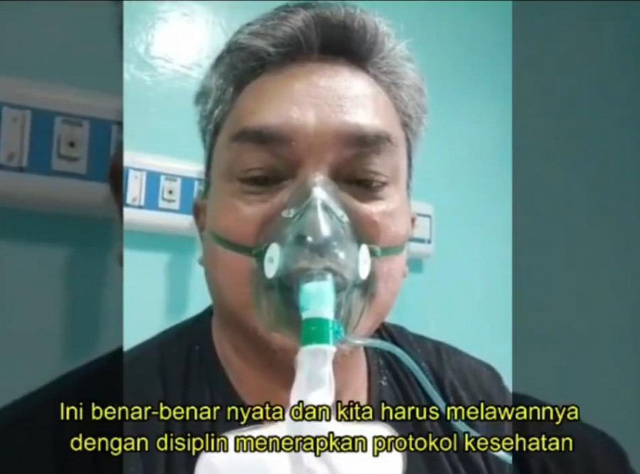 Tangkapan layar, video Instgram tv Wali Kota Banjar Baru Nadjmi Adhani saat mengumumkan dirinya terkonfirmasi positif Covid-19 (Instagram/nadjmiadhani)