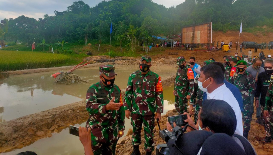 Kawasan cadangan pangan strategis nasional di desa Tanjung Batu, Tenggarong Seberang. (Foto: Reza Fahlevi/Korankaltim.com)