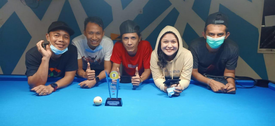 Atlet Biliar Kukar juara 3 pada kejuaraan Dolpin Open Se-Kaltim di Samarinda (Pobsi Kukar. Dok)