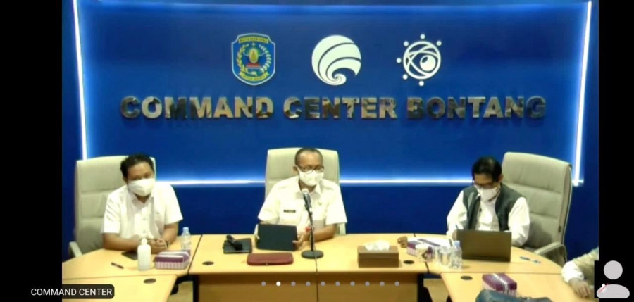 Konferensi pres yang dilakukan satgas Covid-19 (iwan/Korankaltim.com)