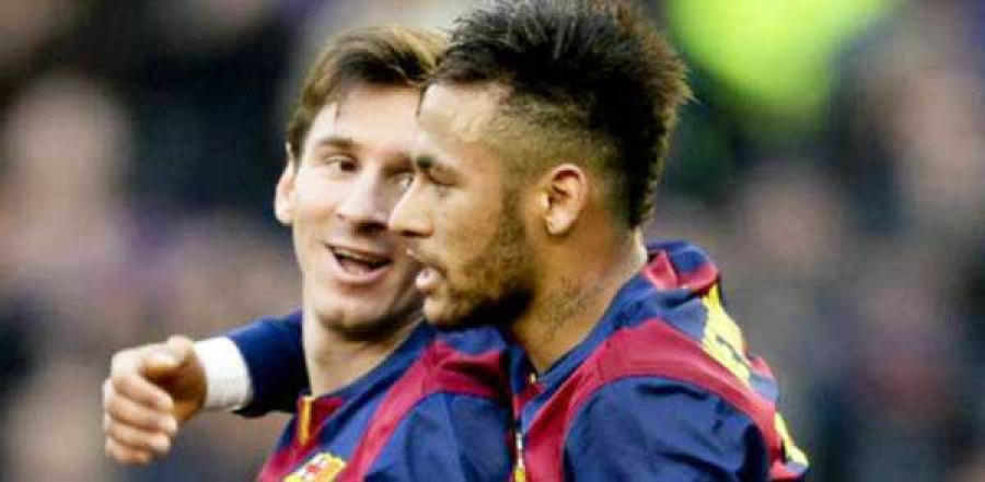 RUH BARCELONA: Lionel Messi tak bisa membayangkan harus bentrok dengan Neymar andai jadi pindah ke Real Madrid. (reuters)
