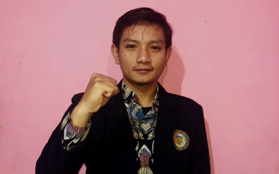 Ketua terpilih Keluarga Besar Mahasiswa Kabupaten Mahakam Ulu (KBMKMU) Masa Bakti 2021-2023, Muhammad Rifky. (Foto: Istimewa)