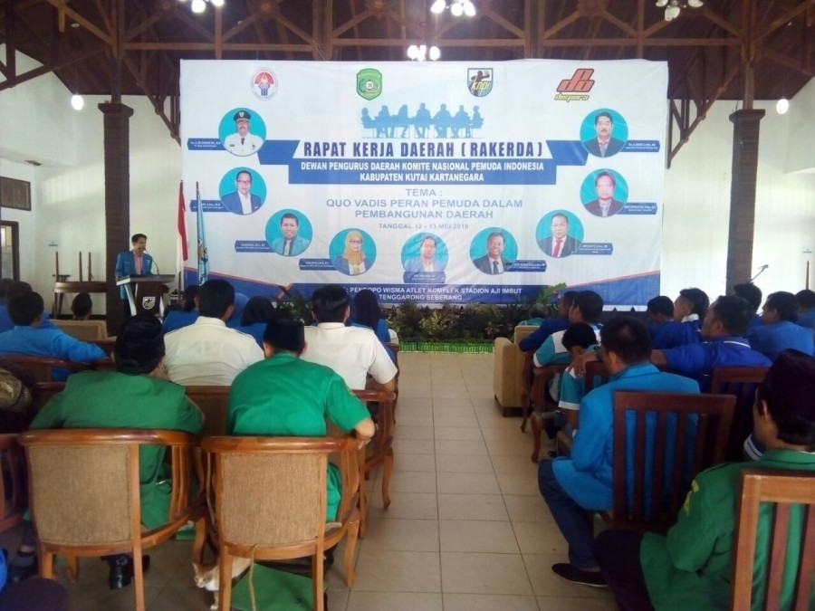 Rakerda KNPI Kukar di Asrama Atlet Tenggarong Seberang, Sabtu (12/5).