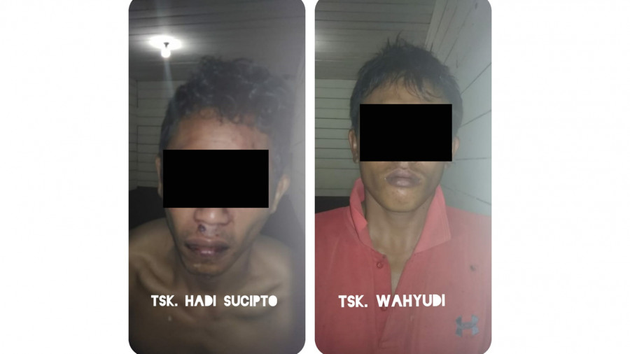 Tersangka pencuri jagung ( Foto: Istimewa )